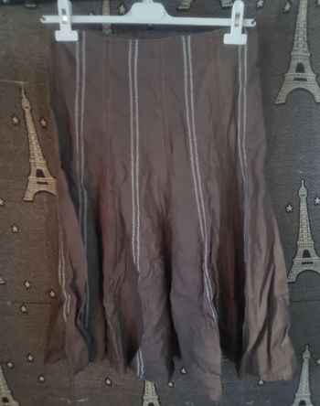 Jupe longue marron taille 38 Jacqueline Riu