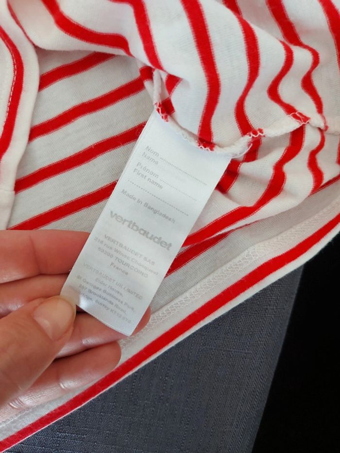 Tee-shirt marinière sequins magiques Vertbaudet 5 ans - photo numéro 9