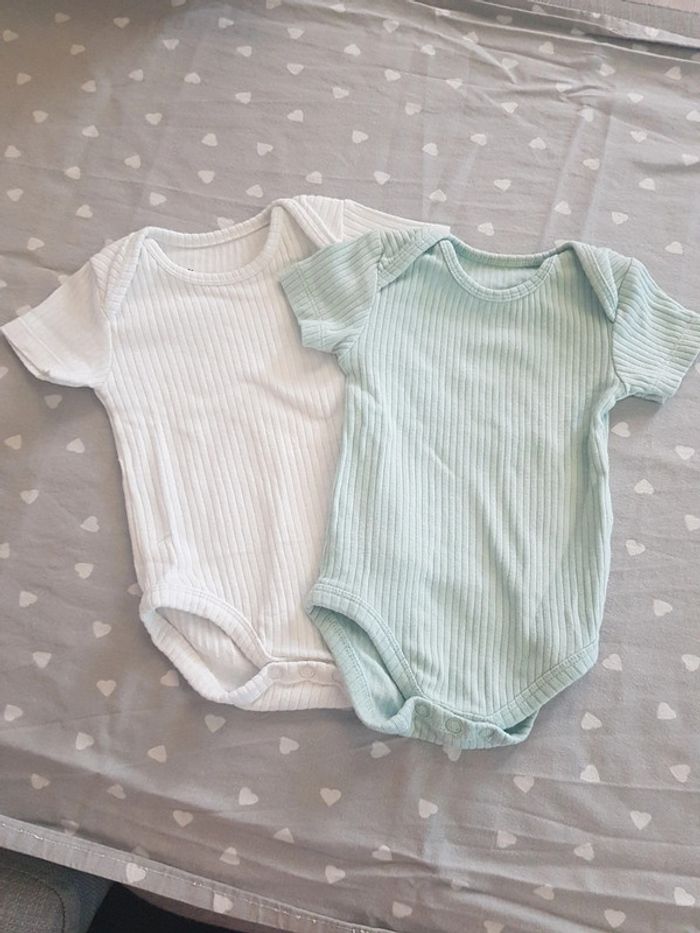 Lot de 2 bodys manches courtes