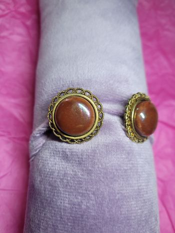 Boucles d'oreilles upcyclé avec boutons
