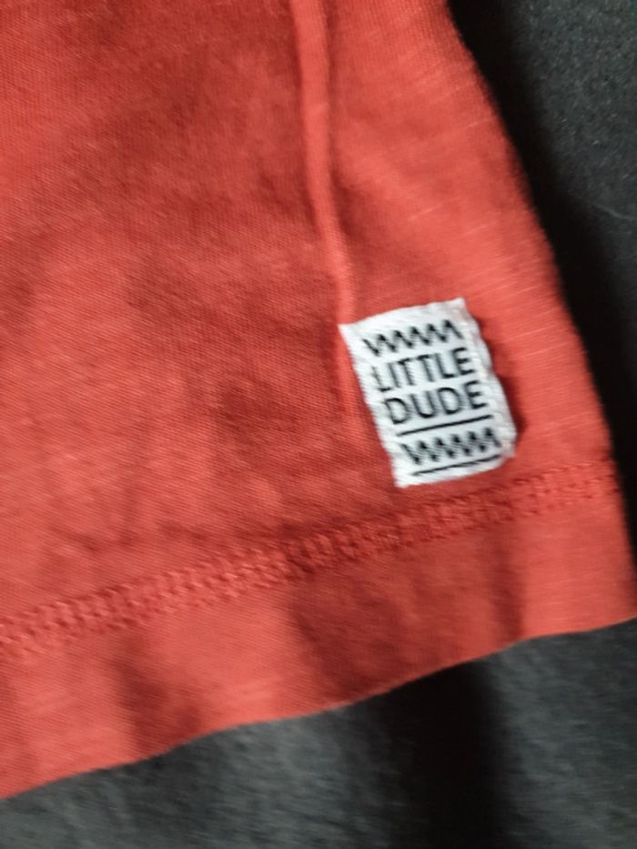 Tee-shirt manches longues garçon Taille 12 ans rouge brique - photo numéro 2