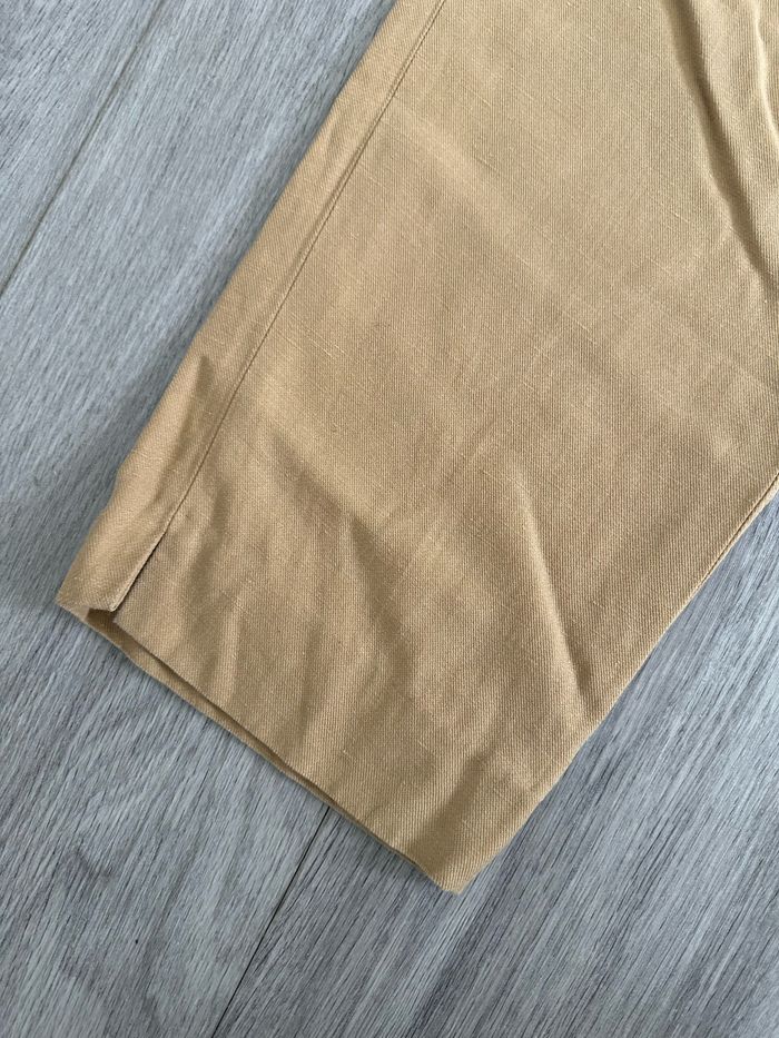 Pantalon chino beige coton et lin Maison 123 T44/46 2XL/3XL - photo numéro 3