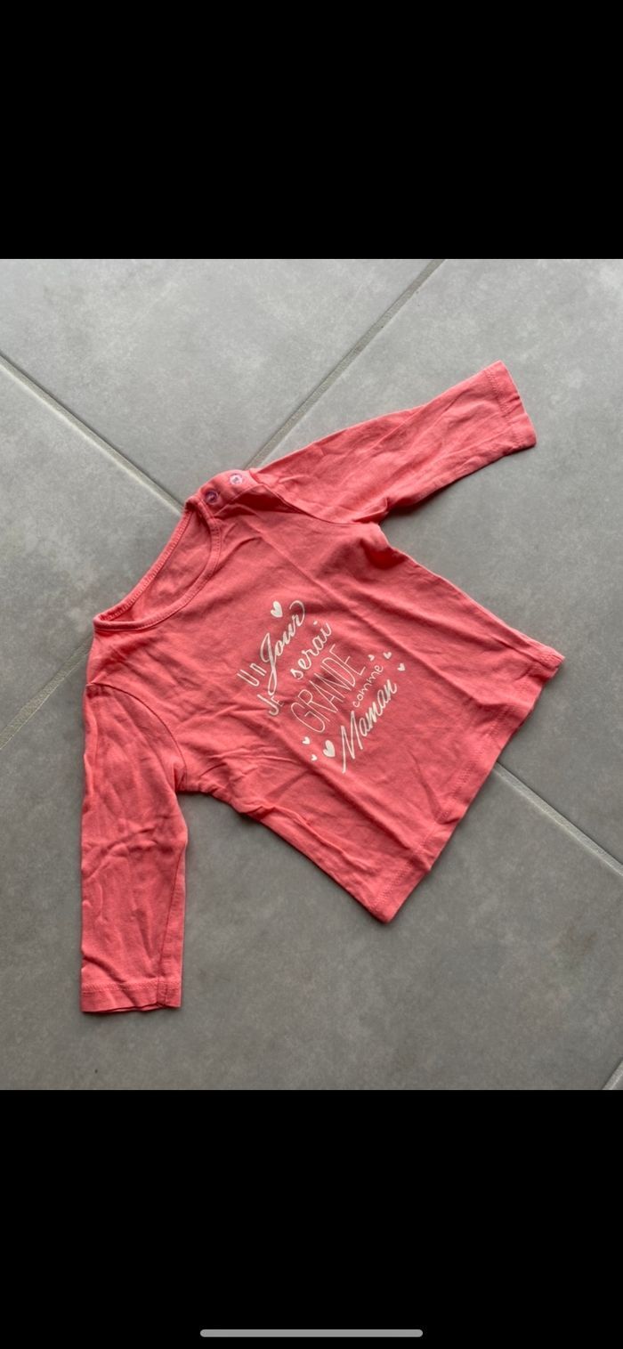 Tee shirt manches longues 3 mois