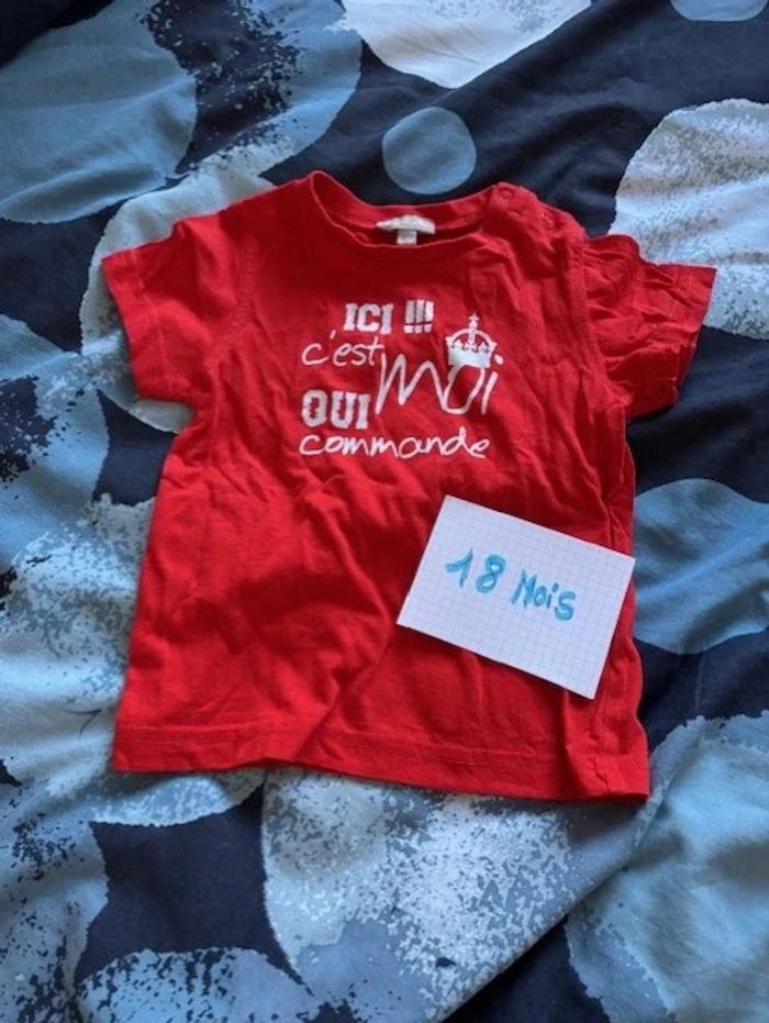 Lot de 8 T-shirt, taille 18 mois. - photo numéro 7
