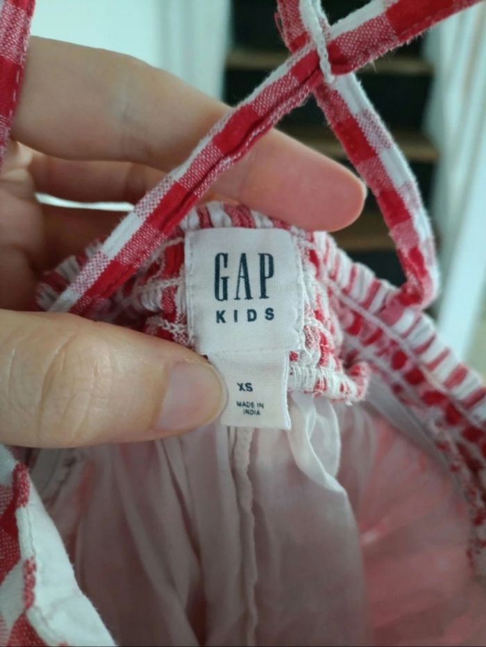 Robe Gap Kids vichy XS 4/5 ans - photo numéro 3