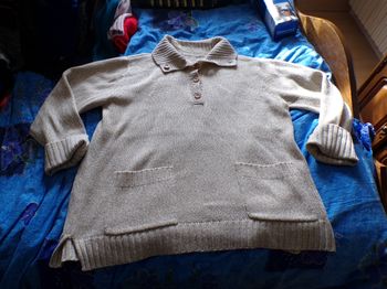 Pull beige chiné T46/48