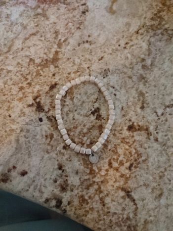 Bracelet perle rose pâle