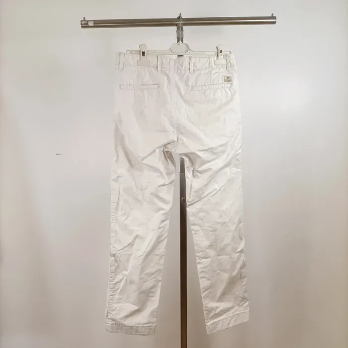 Pantalon blanc Scotch & Soda coupe droite W29 L34 100 % coton casual chic homme A1348 - photo numéro 9