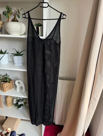 Robe longue en filet / ajourée