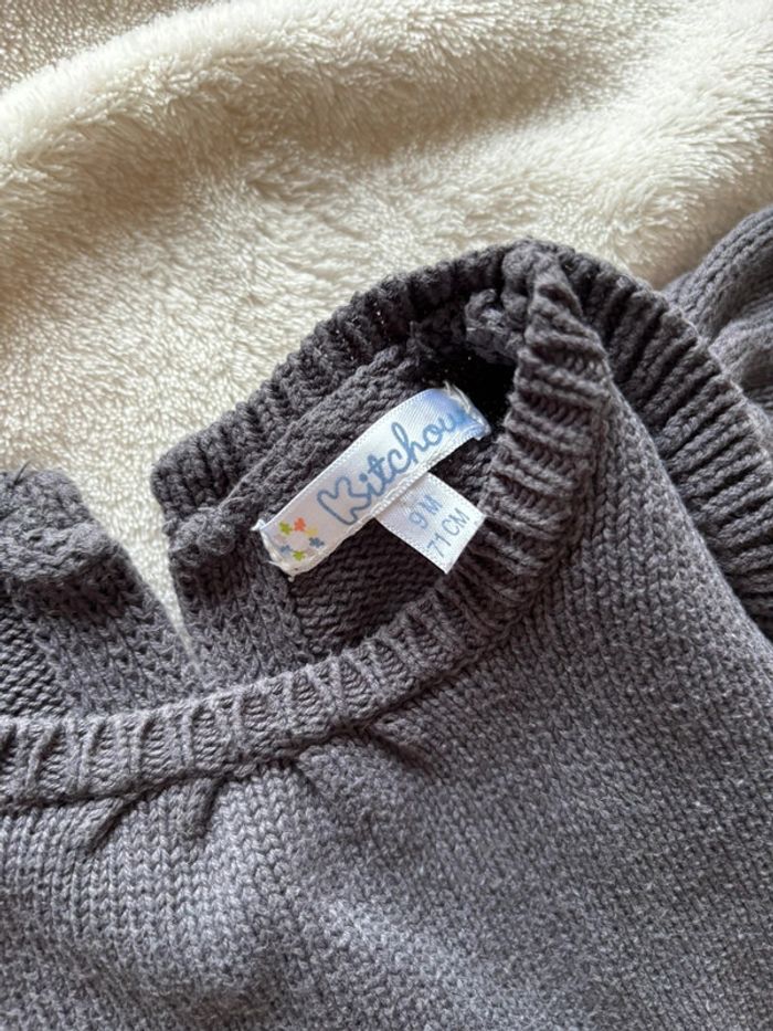 Robe en maille gris foncée - photo numéro 2