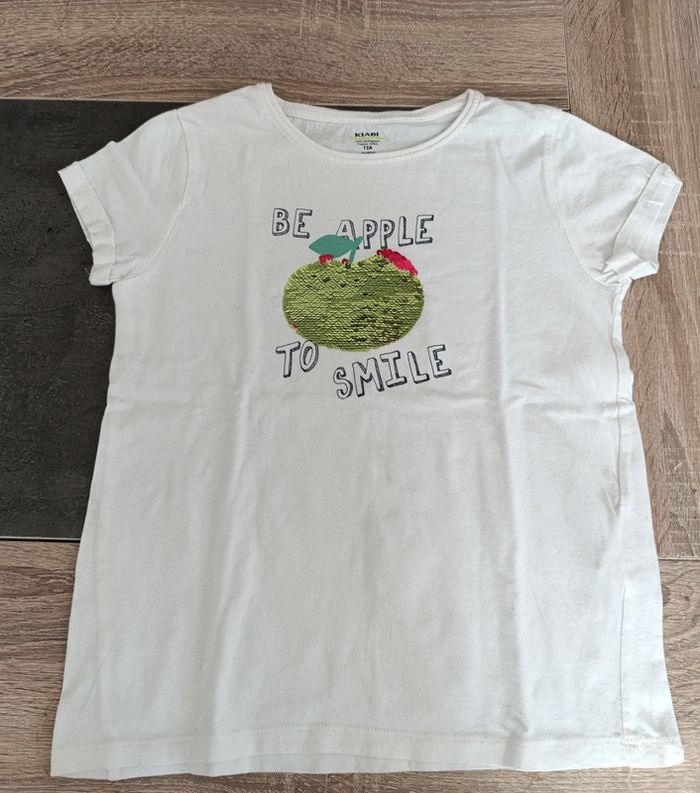 t-shirt manches courtes fille taille 12ans