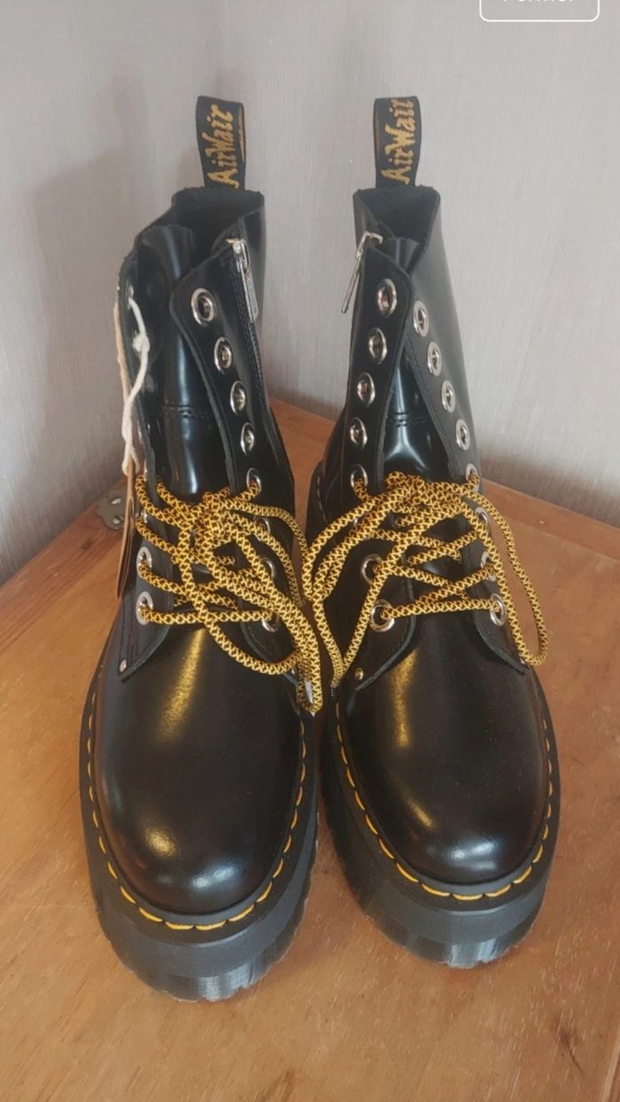 Boots De Martens Jadon Max Black Buttero - photo numéro 4