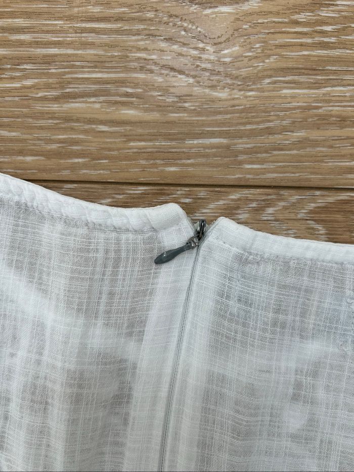 Débardeur haut blanc du Nil en coton et dentelles - 42/44 - photo numéro 7