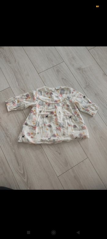 Robe manches longues 12 mois