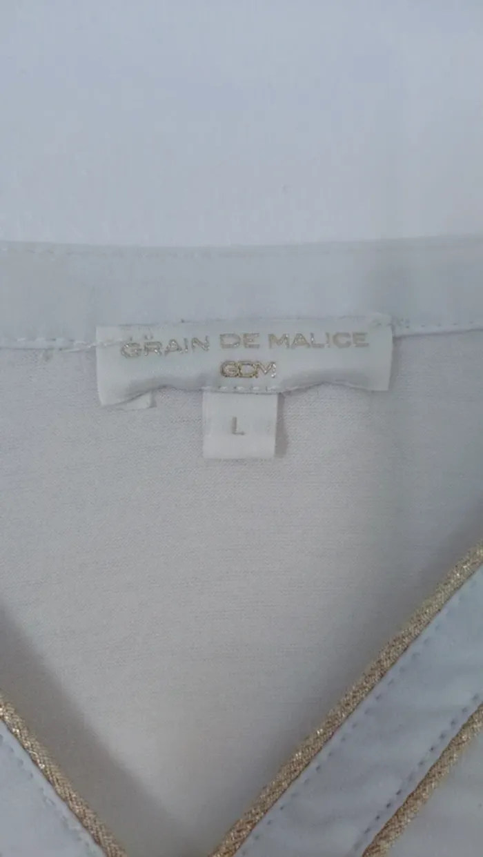 Blouse bi matière - photo numéro 2