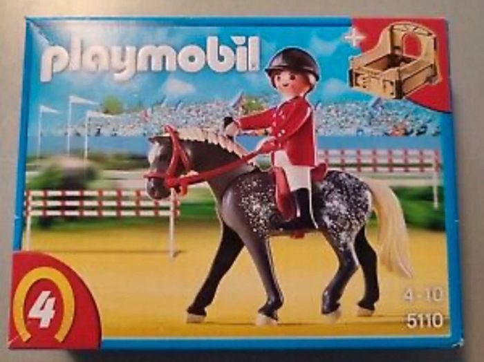 Lot Playmobil Cheval trackener et sa cavalière n°5110 - photo numéro 5