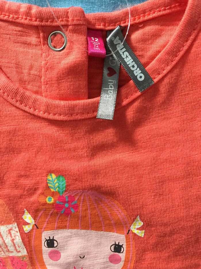 tee shirt manche courte 12 mois - photo numéro 2