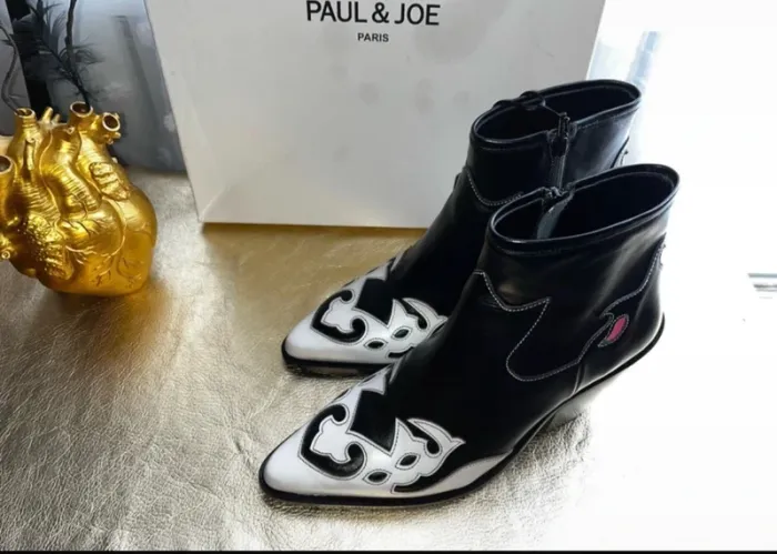 Superbes bottines en cuir, taille 38, Neuf - Paul & Joe - photo numéro 6