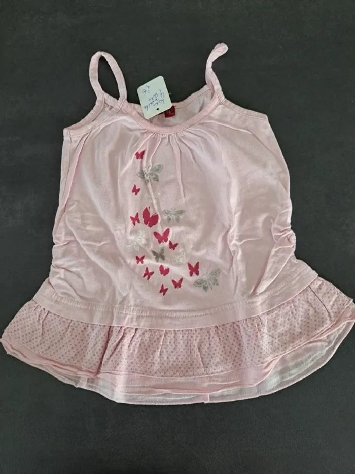 blouse rose 4-5 ans