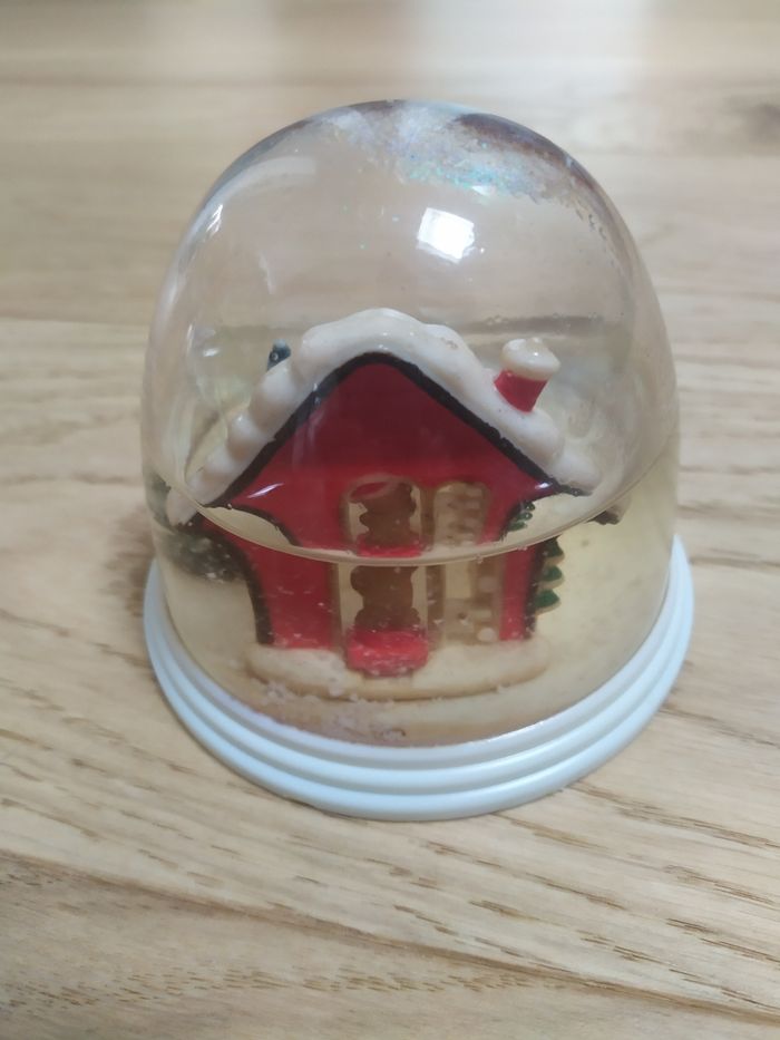 Lot de 2 boules à neige de Noël châlet - photo numéro 7