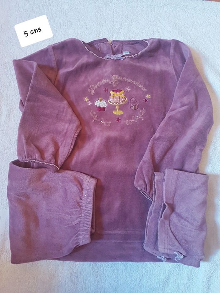 Pyjama velour sergent major 5 ans