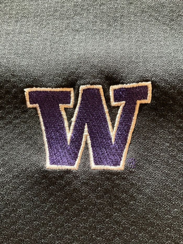 Sweat universitaire années 2000 léger 1/4zip pour homme Nike Washington Huskies noir taille XL 157 - photo numéro 5