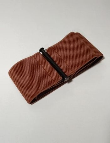 Ceinture élastiquée marron
