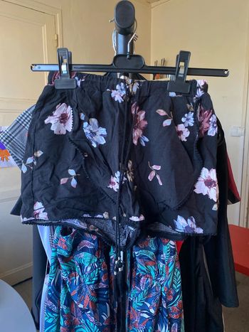 Short à fleurs noir, Primark