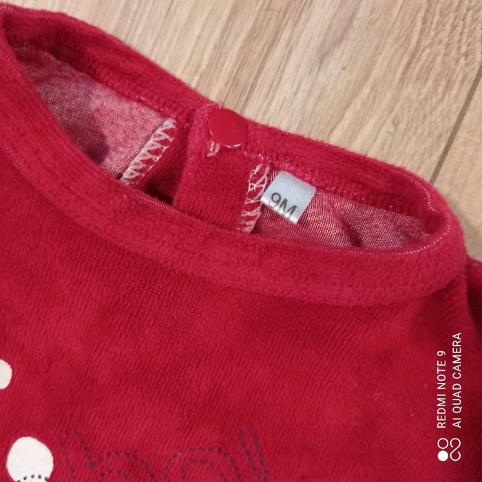 Grenouillère rouge 9mois - photo numéro 3