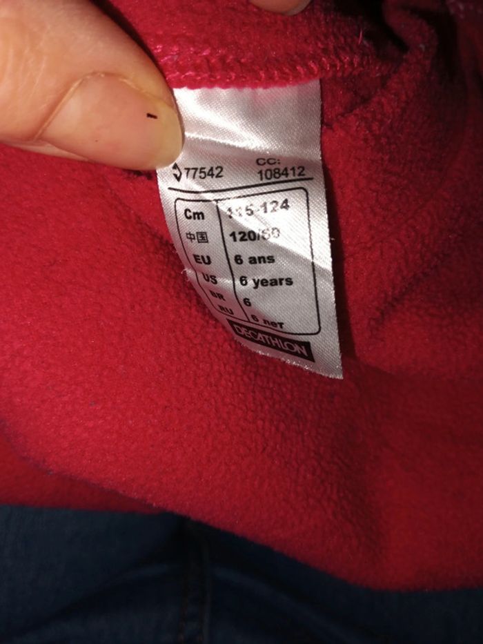 Polaire pour le ski enfant fille taille 6 ans - photo numéro 2