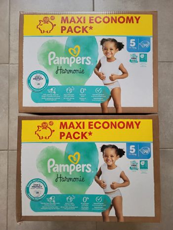 Pampers 5  harmonie 2 cartons 
