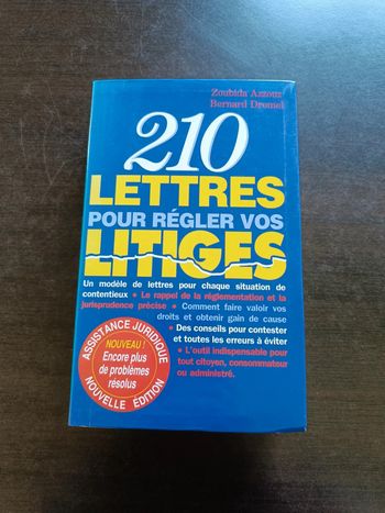 Livre 210 LETTRES POUR REGLER VOS LITIGES