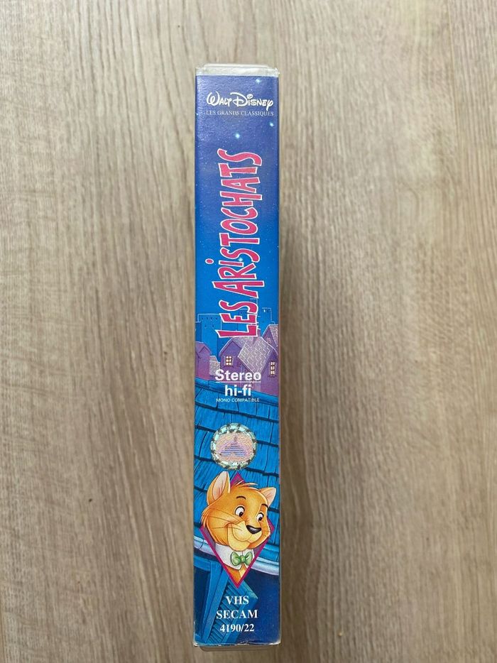 Disney Les Aristochats Cassette Vidéo VHS Vintage Cinéma Collection Exclusive - photo numéro 2