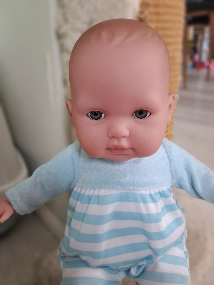 Poupée poupon bleu 38 cm - photo numéro 2