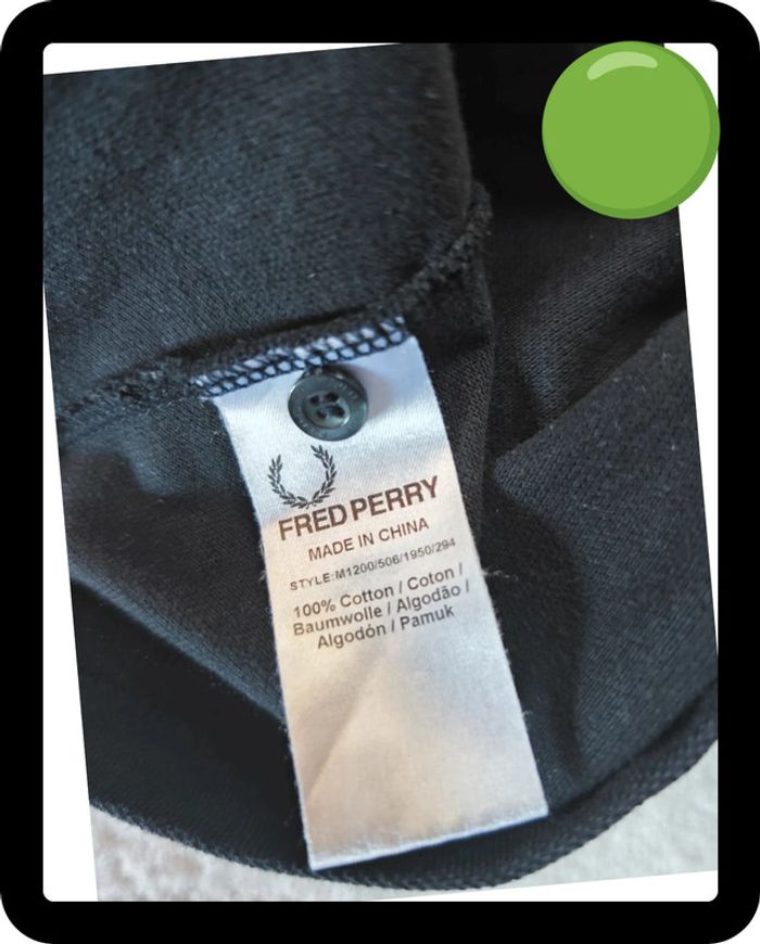 ⭐ magnifique polo Fred Perry noir ET or Taille XS - photo numéro 10