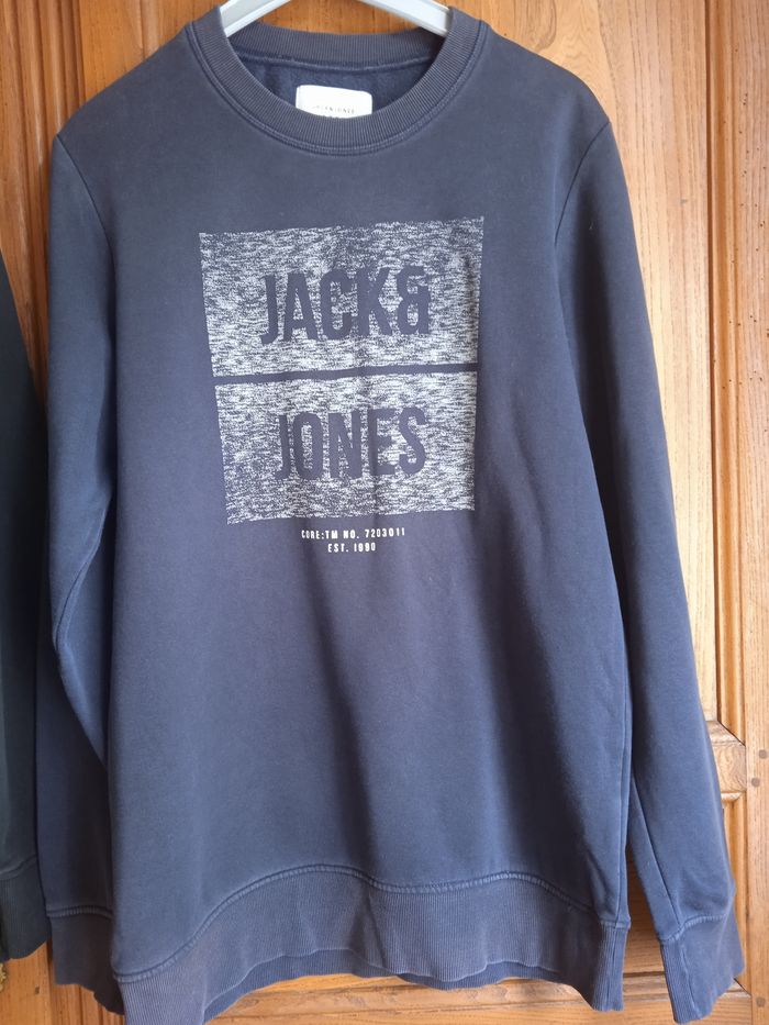 Lot de 2 sweats shirts Jack & Jones taille L - photo numéro 3