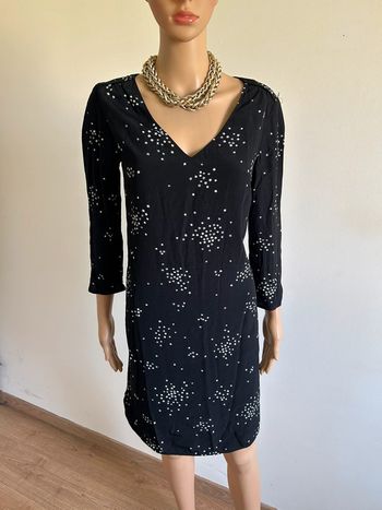Robe noire et blanche Caroll taille 38 jamais portée