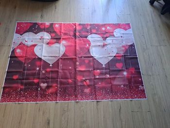 Toile de fond mariage et lot de ballon