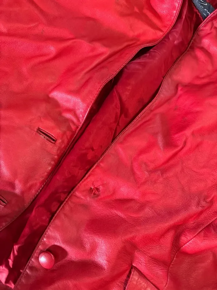 Veste  créateur  cuir - photo numéro 3