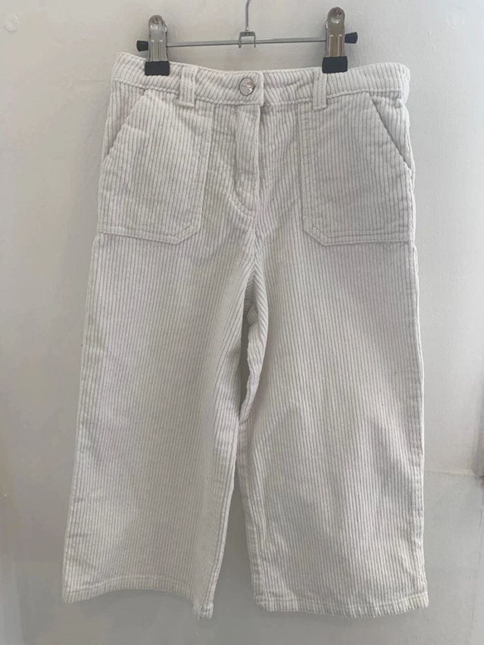 Pantalon évasé blanc