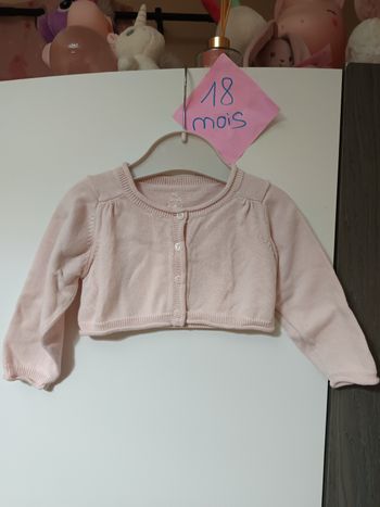 Gilet rose 18 mois 
