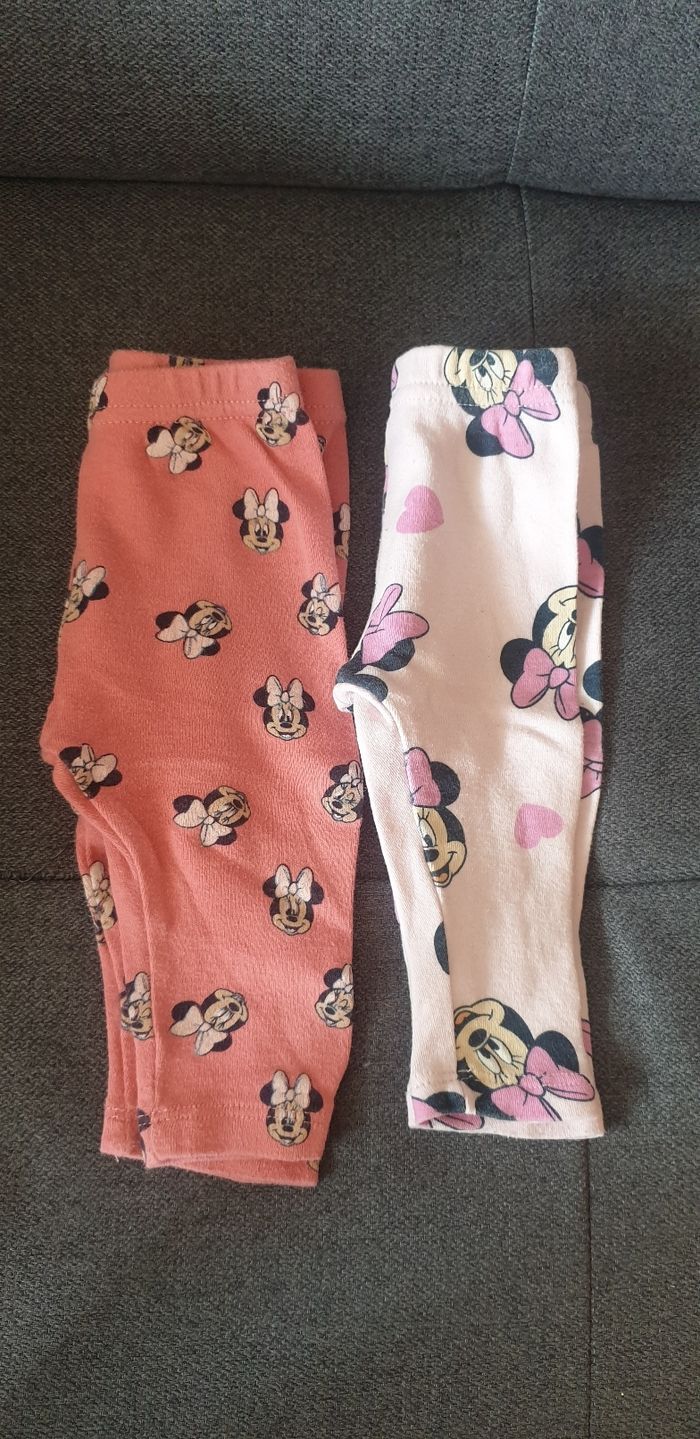 2 legging minnie 6 mois