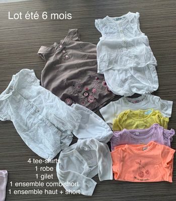 Lot été fille 6 mois