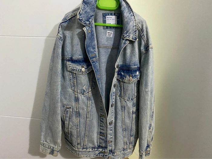veste en jean bershka