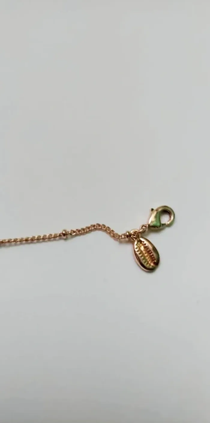Bracelet Chaîne de cheville coquillage dorée - photo numéro 4