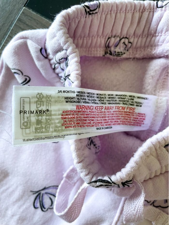 Ensemble Primark sweet et jogging papillons bébé fille taille 3-6 mois - photo numéro 8