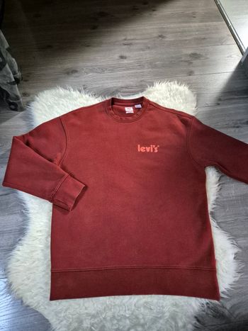 Sweat Levi's Relaxed grenat pour homme T. S