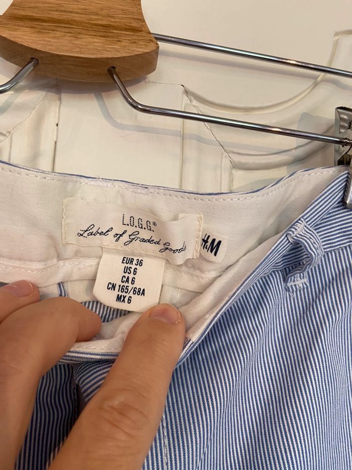 Short en toile H&M taille 36 - photo numéro 3