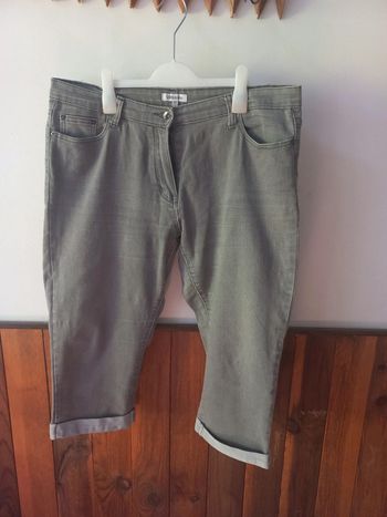 Pantacourt jeans gris