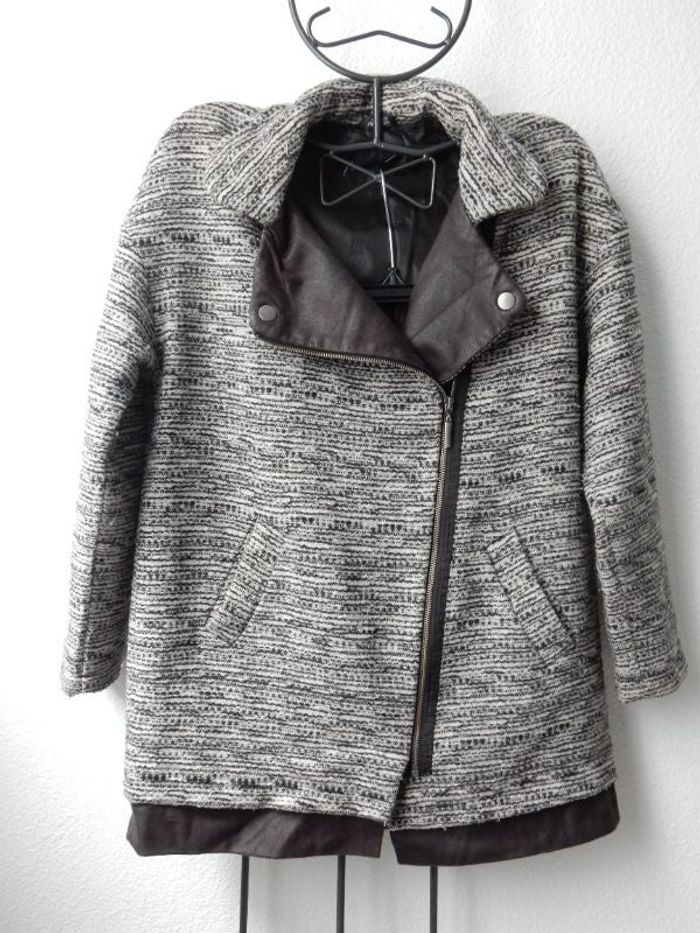 Parka/Veste gris chiné